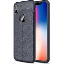 Ergün Collection Iphone Xs Max Kılıf Auto Fus Kapak - Lacivert