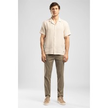Lee Cooper New Chıno 2 Erkek Slim Straight Fit Pamuklu Pantolon Yeşil