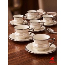 Köklü Züccaciye 6 Kişilik Kahve Fincan Takımı