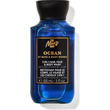 Bath & Body Works Ocean Seyahat Boy 3'ü Bir Arada Duş Jeli