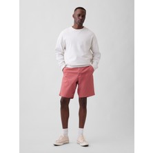 Gap Erkek Açık Kırmızı 9" Essential Khaki Şort