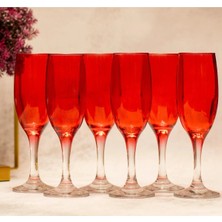 Sudeka 6 Parça Renkli Kahve Yanı Kadeh Bardak Seti 190CC