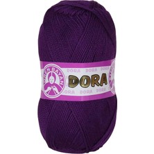Die Grup 1 Adet Dora El Örgü Ipi Yünü 100 gr 043 Mor
