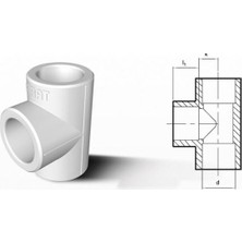 Fırat 40 mm Te Parça Pprc 5 Adet