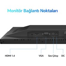 24 Kooruı E2711F 27 Inç Full Hd, 100 Hz, 5ms, Göz Konforu Monitör