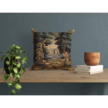 Abat Home Dekoratif, Modern Dijital Baskılı Süet Kırlent Kılıfı (Koltuk Yastık Kılıfı)  40 x 40