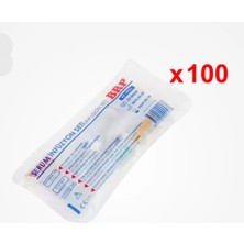 Brp Serum Seti (Infüzyon Seti) Kilitli (Vidalı Uç) Yeşil Uçlu 100 Adet (25'li x 4 Paket)