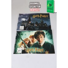 x Dekomus Lisanslı Harry Potter Magic Art Collection 25X35 15 Yaprak Büyük Boy Resim Defteri Tek Adet "dekomus Cep Defteri Hediyeli"