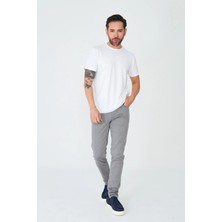 White Stone Açık Gri Erkek Günlük Kot Pantolon