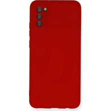 Ergün Collection  Galaxy A03S Kılıf Nano Içi Kadife  - Kırmızı