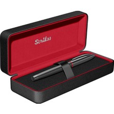 Scrikss x Dekomus Ömür Boyu Garantili Premium Özel Deri Kutulu Noble 35 Roller Kalem Metalik Seri "dekomus Cep Defteri Hediyeli"