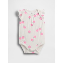 Gap Bebek Kırık Beyaz First Favorites Flutter-Sleeve Bodysuit
