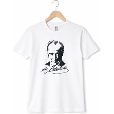 Havuç Atatürk Baskılı 23 Nisan Özel Kız Erkek Unisex Çocuk Tişörtü