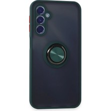 Ergün Collection  Galaxy M34 5g Kılıf Montreal Yüzüklü  Kapak - Yeşil