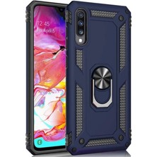 Belirtilmemiş Samsung Galaxy A70 Uyumlu Tank Kılıf Manyetik Tutuculu Kalın Kılıf