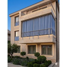 Gön Ev Tekstili Balkon Perdesi Yağmur Geçirmez - Kalın - Bağcıklı