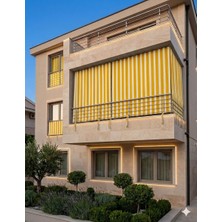 Gön Ev Tekstili Balkon Perdesi Yağmur Geçirmez - Kalın - Bağcıklı