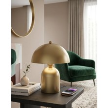 D-Light Ruby Mantar Tasarım Eskitme Abajur 25 cm