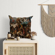 Abat Home Dekoratif, Modern Dijital Baskılı Süet Kırlent Kılıfı (Koltuk Yastık Kılıfı)  40 x 40