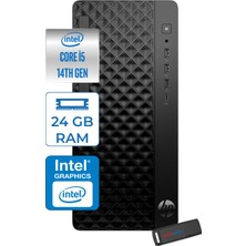 Hp Prodesk 2 Tower G1I Intel I5 14500  Up To 5,0ghz 24GB Ddr5 1tb SSD Intel® UHD Graphics 770 WIN11PRO Mini Tower Masaüstü Bilgisayar B6YE4ETP08+ZETTAUSBBELLEK