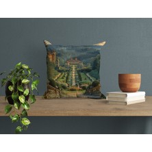 Abat Home Dekoratif, Modern Dijital Baskılı Süet Kırlent Kılıfı (Koltuk Yastık Kılıfı)  40 x 40