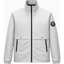 Erkek Ceket Regular Fit Dik Yaka Fermuarlı Modern Stil Mevsimlik Mont