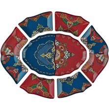 LuckyArt Etro Melamin 7 Parça Meze Seti