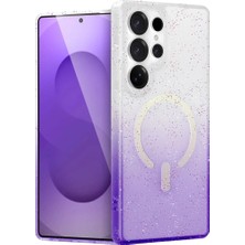 Ergün Collection  Galaxy S25 Ultra Pummel Shiny Magsafe Kapak - Mor