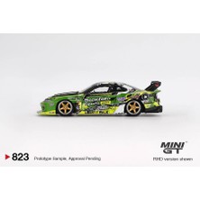 Mini Gt Nissan S15 Silvia #555 Lb-Super Silhouette 1/64 Model Araba - 823 - Yeşil