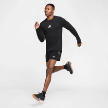 Nike Trail Dri-Fıt Brief-Lined 6" Erkek Siyah Koşu Şortu | HJ3574-010