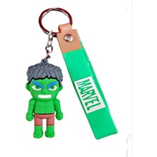 Hulk Marvel Avengers Figür 3D Silikon Anahtarlık Çanta ve Cüzdan Süsü Aksesuar Hediyelik Eşya