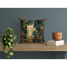 Abat Home Dekoratif, Modern Dijital Baskılı Süet Kırlent Kılıfı (Koltuk Yastık Kılıfı)  40 x 40