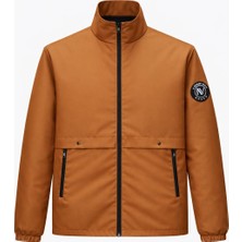 Erkek Ceket Regular Fit Dik Yaka Fermuarlı Modern Stil Mevsimlik Mont