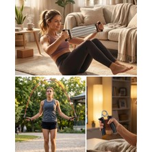 Pileli Store Evde Spor Seti Atlama Ipi El Güçlendirici ve Karın Aleti