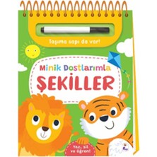 İndigo Çocuk Minik Dostlarımla Şekiller – Yaz, Sil ve Öğren