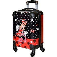 Nishev.com Evini Sev Kız Çocuk Kırmızı Mickey Mouse Valiz 124