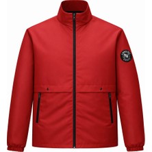 Erkek Ceket Regular Fit Dik Yaka Fermuarlı Modern Stil Mevsimlik Mont