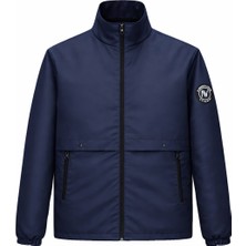 Erkek Ceket Regular Fit Dik Yaka Fermuarlı Modern Stil Mevsimlik Mont