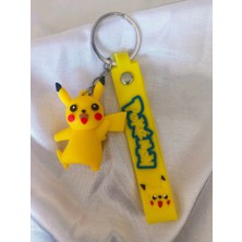 Pikachu Silikon Lüks Anahtarlık Çanta Aksesuar