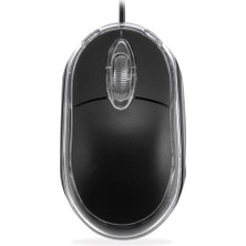  usb siyah ışıklı optik mouse km-6809