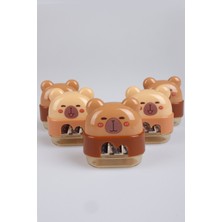 x Dekomus Capybara 3D Kalemtraş "dekomus Cep Defteri Hediyeli" Tek Adet