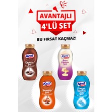 Kent Boringer Topping Sos 4'lü Avantajlı Elips Set (Çikolatalı-Karamelli-Beyaz Çikalatalı-Italyan Karamelli)