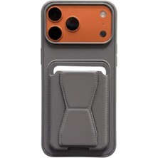 Iphone 17 Pro Max Uyumlu Kartlıklı Deri Görünümlü Premium Kılıf&cüzdan