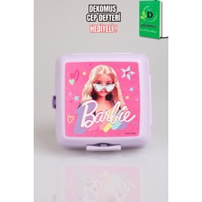 x Dekomus Lisanslı Barbie Extra Glam Collection 2 Katlı Beslenme Kutusu Smart Lunch Box "dekomus Cep Defteri Hediyeli"