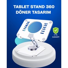 Tgzm Katlanabilir Tablet Standı Ayarlanabilir Kaymaz Şeffaf Tasarım - TG0012-2QD548