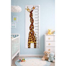 Gmt Ambalaj Zürafa Figürlü Boy Ölçme Ölçüm Cetveli Duvar Sticker 50X120 cm