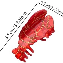 Gistoria Kırmızı Istakoz Figürlü Mandal Toka