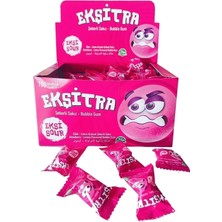 (50 Adet) Ekşitra Çilek Aromalı Ekşi Şekerli Sakız