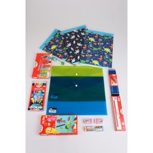 Mikro x Dekomus Rainbow Sort Collection 71 Parça Full Boyama Seti Ile 3 Adet A4 Defter, Çıtçıt Dosya