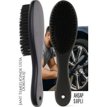 Elektronikçim Hsnet Jant Temizlik Fırçası Hassas Jant Temizleme Fırçası Ahşap Saplı